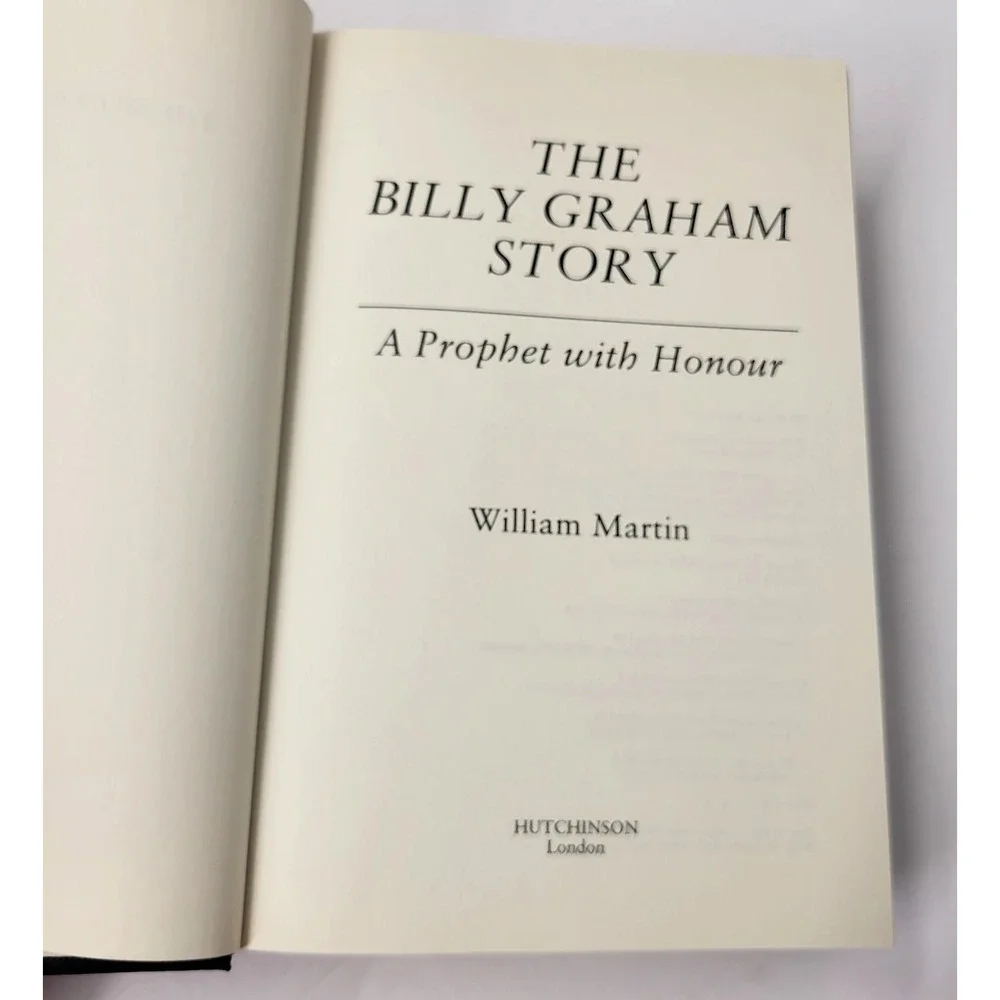 The Billy‎ Graham Story Biography Book William Martin Hardcover Hutchinson